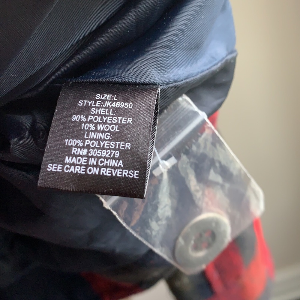 THREAD SUPPLY HOLIDAY PLAID LUMBERJACK WOOL JACKET - Picture 3 of 4